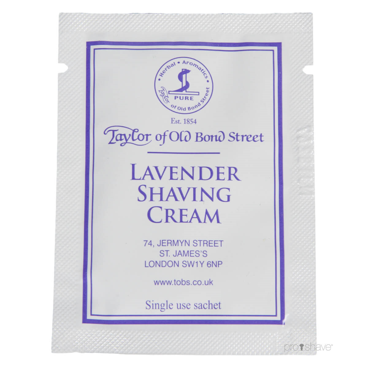 Taylor Of Old Bond Street Barbercreme, Lavendel, 5 ml., SAMPLE